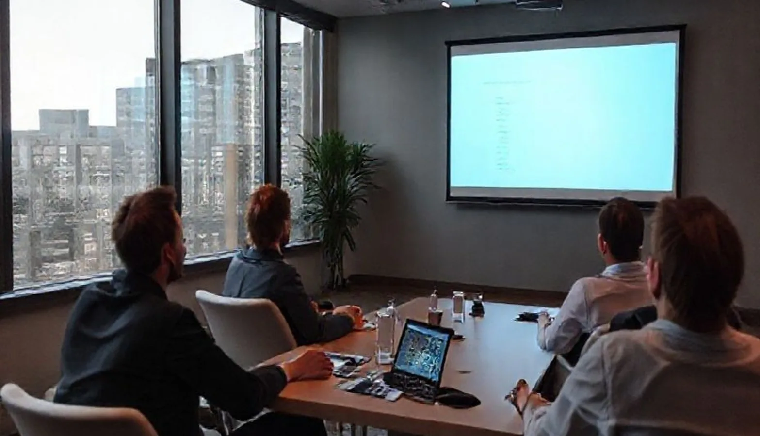 Business projection session modern